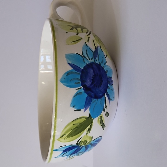 Genuine Ironstone Ware Hand Painted Blue Flowers Coffee Cup Soup Mug Japan - Picture 12 of 12